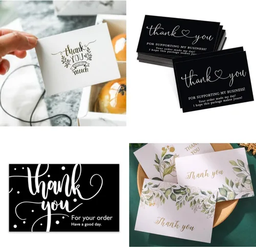 Vista 6 de Baisunt Paquete de 25 tarjetas de cartulina negra de 4 x 6 pulgadas en blanco grueso de 92 libras para hacer tarjetas de felicitación, tarjetas