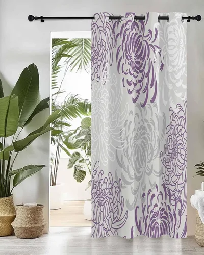 Vista 5 de Cortinas opacas con aislamiento térmico y ojales para dormitorio, 84 pulgadas de largo, para decoración del hogar, para sala de estar, cortinas