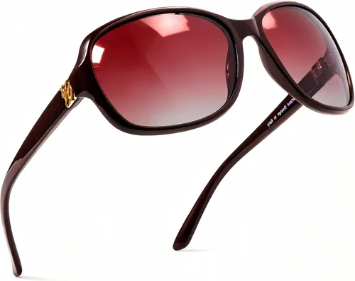 Vista 33 de SIPHEW - Gafas de sol polarizadas para mujer, gafas de sol cuadradas clásicas para mujer con protección UV Gafas de sol polarizadas negras A01
