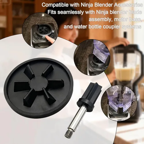 Vista 6 de Compatible con piezas de licuadora Ninja BL610, BL710, serie CT610, embrague de accionamiento de cuchilla y perno de impulsión, kit de acoplamiento