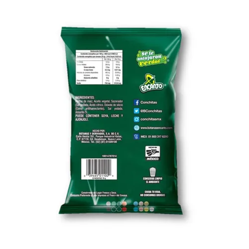 Vista 4 de Encanto Chips de maíz con sabor a Conchitas, 2.6 onzas (paquete de 50)