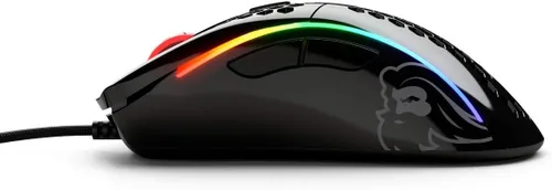 Vista 2 de Glorious Gaming Mouse - Glorious Model D Honeycomb Mouse - Mouse de PC RGB superligero - 240oz - Mouse negro brillante con cable