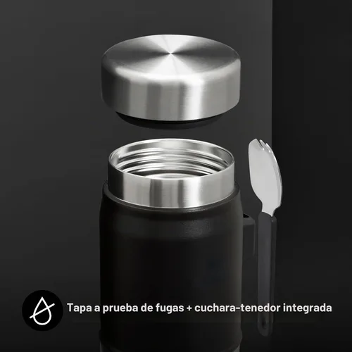 Vista 5 de STANLEY 1913 Classic Food Jar With Spork 0.4L - Black