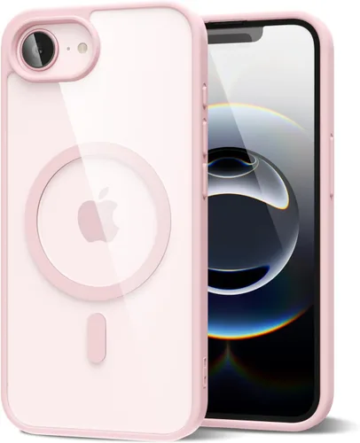 Vista 115 de oakxco Funda magnética transparente compatible con Magsafe, bonita funda delgada y transparente de poliuretano termoplástico no amarillenta, carcasa