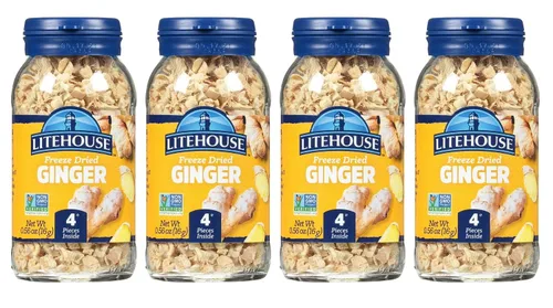 Vista 7 de Litehouse Jengibre liofilizado - Copos de jengibre, sustituto del jengibre fresco, perfecto para el té, raíz de jengibre seco orgánico, sin OMG, sin