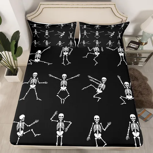 Vista 27 de Erosebridal Juego de sábanas de ratas para niños, tamaño Queen, juego de ropa de cama con diseño de roedores de ratón, divertido diseño de animales