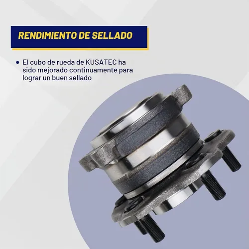 Vista 5 de KUSATEC 512388 2 piezas de cojinete de rueda trasera y conjunto de cubo compatible con Nissan Altima Maxima Murano Pathfinder, Mitsubishi RVR 2011