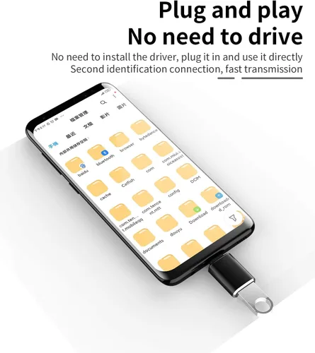 Vista 7 de Adaptador USB C OTG tipo C macho a USB A hembra Thunderbolt3.0 Cable para MacBook iPhone15 Pro Max Plus iPad Pro Air Mini Compatible con Samsung