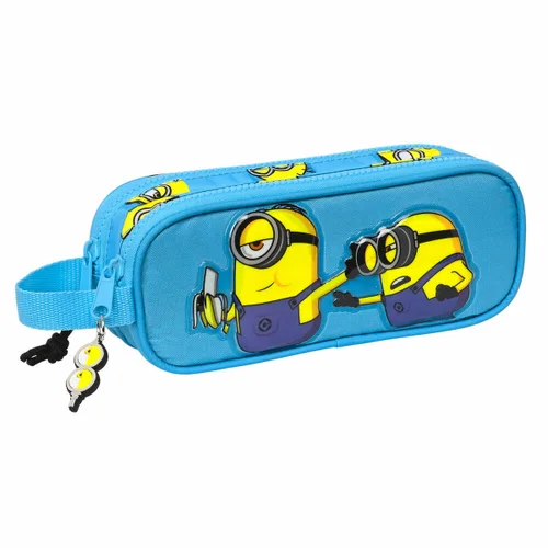 Vista 2 de Portatodo Doble Minions Minionstatic Azul (21 x 8 x 6 cm)