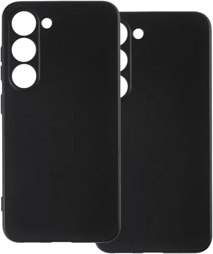 Vista 9 de Paquete de 2 fundas de TPU para Galaxy S23 5G - transparente+negro Negro (Clear+Black)