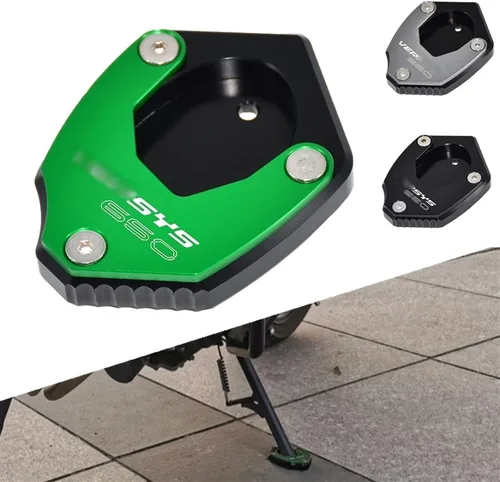 Vista 2 de Soporte para Kawasaki para VERSYS 650 2015-2021, almohadilla de soporte lateral para motocicleta, extensor, soporte de pie, almohadilla de extensión