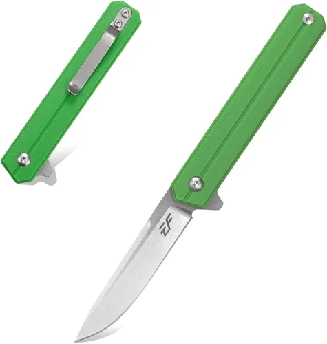 Vista 14 de Eafengrow EF64 cuchillo plegable con hoja de acero D2, mango G10, multiherramienta, cuchillo de bolsillo para camping, senderismo, herramienta