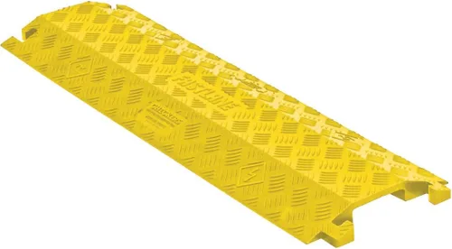 Vista 9 de Checkers Protector de cable ligero de 1 canal de 3 pies de largo para múltiples líneas de 1 pulgada, cubierta de cable de piso para pasarelas