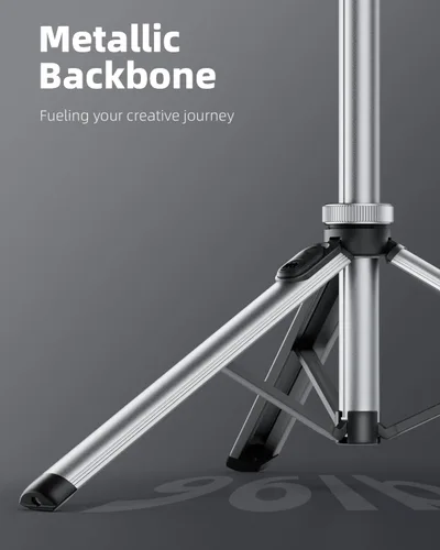 Vista 3 de EUCOS Soporte de trípode metálico de 67" para iPhone con control remoto y soporte ligero para cámara, trípode extensible resistente para teléfono