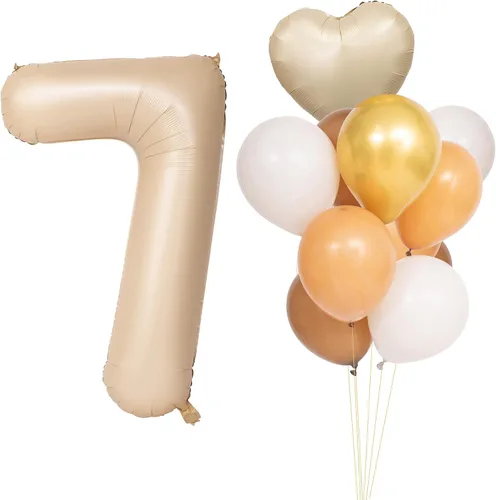 Vista 229 de Globos de 40 pulgadas con números de caramelo, papel de aluminio de helio, globos de látex de Mylar para fiesta de cumpleaños, decoración digital 0
