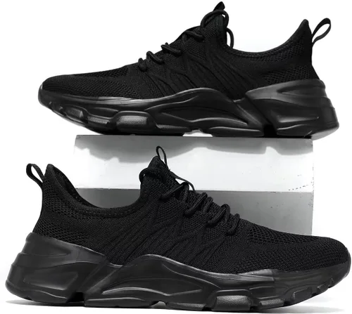 Vista 6 de Zapatos deportivos para correr para hombre, ligeros, transpirables, de malla
