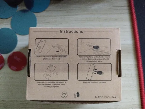 Vista 9 de Paquete de 2 soportes magnéticos para teléfono para automóvil, imán fuerte, soporte magnético para teléfono, rotación de 360°, imán de teléfono
