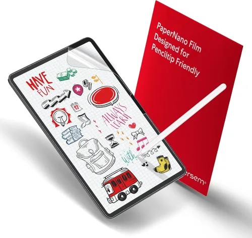 Vista 7 de bersem Paquete de 2 protectores de pantalla Paperfeel compatibles con iPad Mini 5 (2019) y iPad Mini 4, compatible con lápiz, antirreflejos con kit