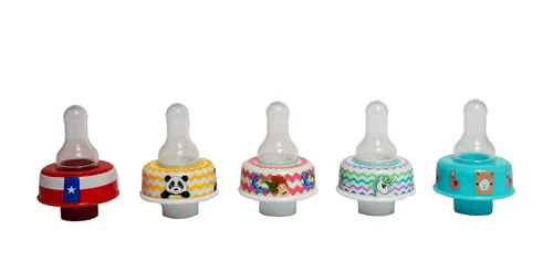 Vista 8 de Refresh-a-Baby - Adaptador de pezón reutilizable para biberón, convierte instantáneamente cualquier biberón en un sorbo con pezones de silicona