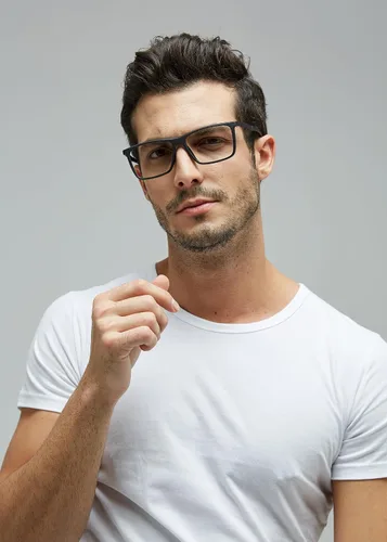 Vista 6 de GUDVUE Gafas de bloqueo de luz azul para hombre, gafas rectangulares ligeras