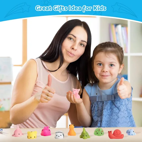 Vista 7 de 30 juguetes esponjosos Mochi sin duplicados, regalo para niños, niñas, niños, recuerdos de fiesta, kawaii, mini juguetes sensoriales para aliviar