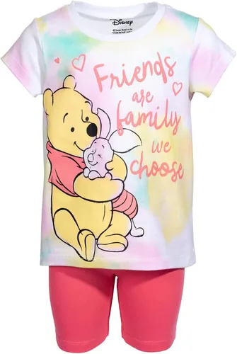 Vista 4 de Disney Lion King Toy Story Moana Simba Nala Jessie Woody - Conjunto de camiseta y pantalones cortos de bicicleta para niñas