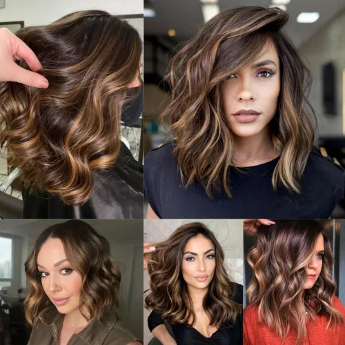 Vista 5 de FENJUN - Peluca de cabello humano con encaje frontal con reflejos 1B/30/33, sin pegamento, rubio miel, para mujeres blancas y negras, pelucas