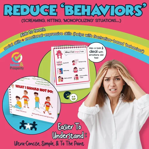 Vista 3 de Autismo & Prosperidad Tarjetas de Aprendizaje de Emociones y Habilidades Sociales para Niños Autistas Niños con TEA Niños Niñas Adolescentes