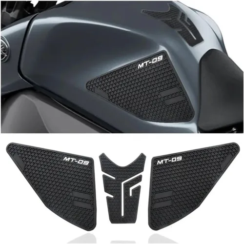 Vista 5 de Junta de depósito de combustible 2020 para motocicleta antideslizante lateral adhesivo de goma impermeable para Ya&maha FZ09 FZ 09 MT 09 MT09 MT09