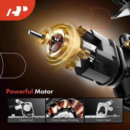 Vista 4 de A-Premium Regulador de ventanilla eléctrica con motor de repuesto para Chevrolet Silverado 1500 2500 3500 GMC Sierra 1500 HD 2500 HD Cadillac