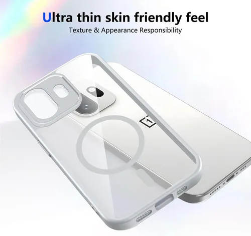 Vista 699 de Funda magnética transparente compatible con Xiaomi 17T, color negro 2 en 1 PC + TPU cubierta de teléfono a prueba de golpes, carcasa protectora