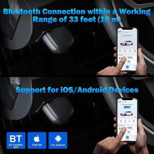 Vista 7 de Escáner OBD2 XTOOL Advancer AD20, Herramienta de Escaneo de Diagnóstico de Luz de Verificación del Motor para iPhone/Android, Escáner OBDII
