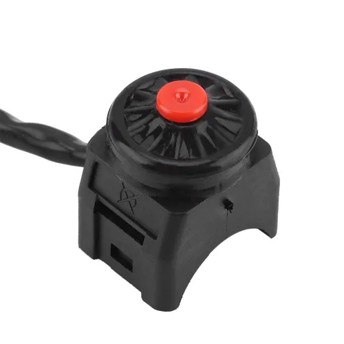 Vista 7 de Interruptor de bocina de manillar de motocicleta de 7/8 pulgadas, 0.866 in, interruptor de luz de parada universal para motocicleta, bicicleta, ATV