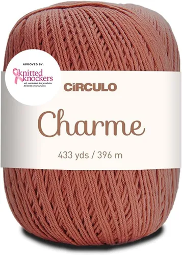 Vista 16 de CIRCULO Charme - Paquete de hilo para tejer y ganchillo, 3 bolas de 100% algodón virgen brasileño mercerizado, peso deportivo suave, color 2012