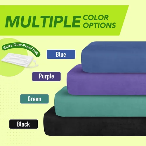 Vista 6 de Wellsin Cojín Rectangular para Yoga Bolster - Almohada de Meditación con Funda de Gamuza Lavable, 27"X10"X5.5