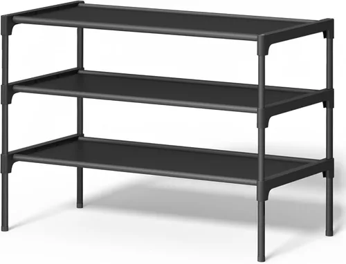 Vista 16 de SONGMICS Zapatero de 10 niveles, organizador de almacenamiento de zapatos, ahorro de espacio, 11 x 32.7 x 62.6 pulgadas, para entrada, estructura