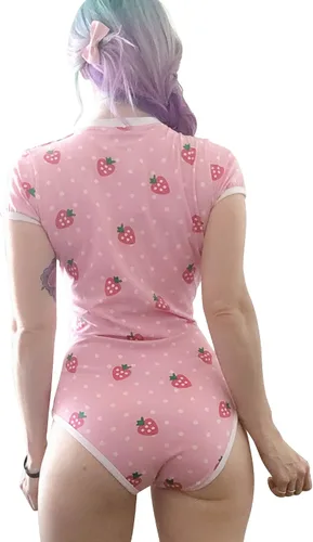 Vista 3 de Littleforbig - Pañal para adulto, diseño de fresas