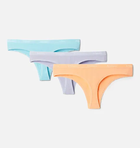 Vista 2 de Columbia Tangas de algodón elástico en 4 direcciones para mujer, paquete de 3