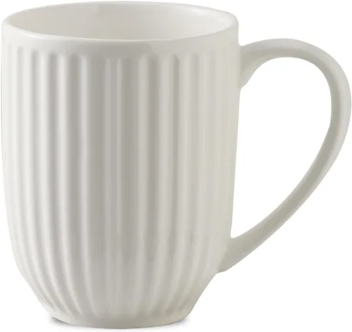 Vista 12 de Taza de café de cerámica HASENSE, taza grande de café de 20 oz con asa, taza de porcelana para café, té y cacao con diseño acanalado moderno, apta