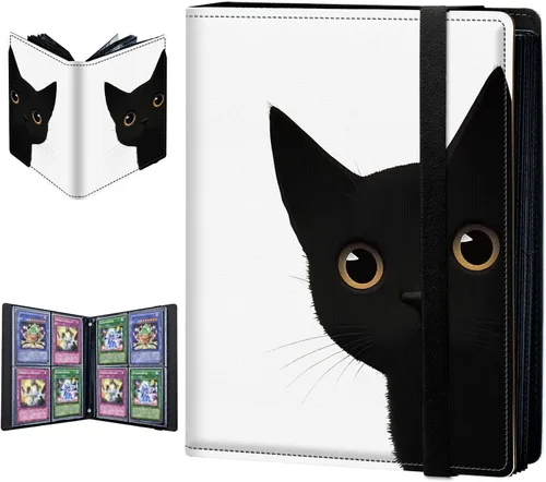 Vista 17 de Carpeta de tarjetas intercambiables, 4 bolsillos para tarjetas intercambiables, soporte para tarjetas de intercambio de tarjetas, bolsillos de doble
