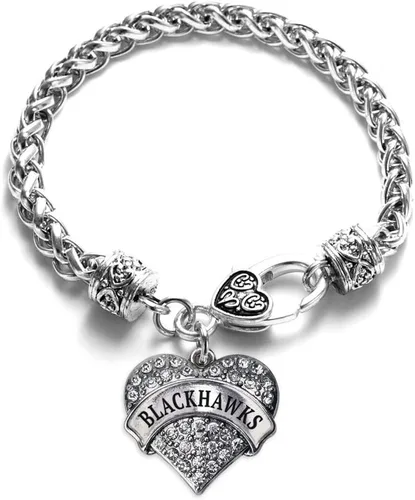 Vista 216 de Inspired Silver - Pulsera de plata con dije de corazón pavé con joyas de circonita cúbica