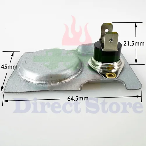 Vista 4 de Kit de piezas DN125 Interruptor de termostato magnético para ventilador de chimenea/kit de soplador de chimenea