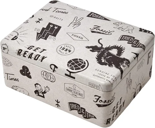 Vista 7 de Fossil Juego de regalo de reloj de acero inoxidable para él y ella