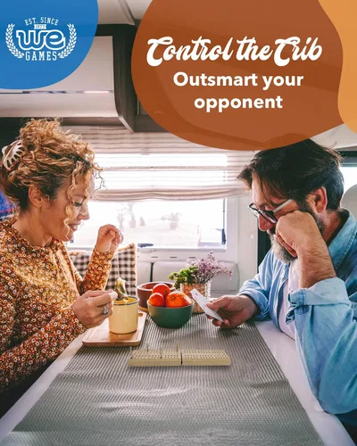 Vista 8 de WE Games Juego de mesa de cuna, tablero de cuna de viaje con ranura de almacenamiento y bolsa con cordón para almacenamiento de tarjetas, tablero