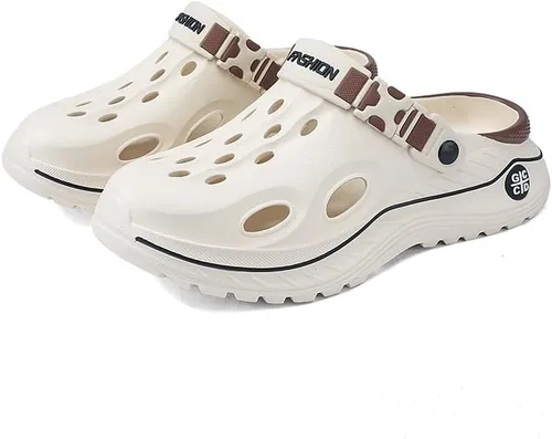 Vista 7 de Qiucdzi Zuecos unisex para hombre y mujer, zapatos de jardín con soporte para el arco, sandalias cómodas sin cordones, sandalias para el trabajo
