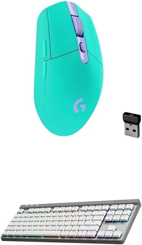 Vista 20 de Logitech G 305 Lightspeed - Mouse inalámbrico para juegos, sensor de héroe, 12,000 DPI, ligero, 6 botones programables, batería de 250 horas, Blanco