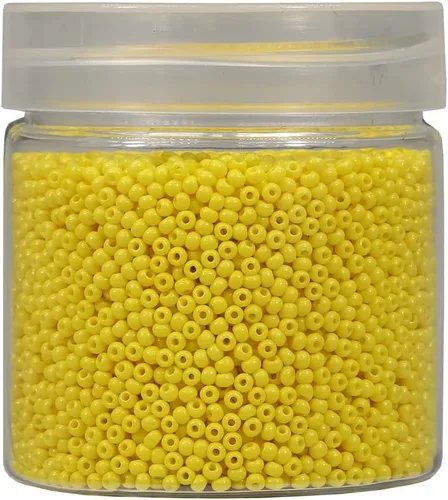 Vista 24 de Bala&Fillic Tamaño casi uniforme Cuentas de semillas redondas de color verde ejército de 2 mm Aproximadamente 10000 piezas/110 gramos en caja
