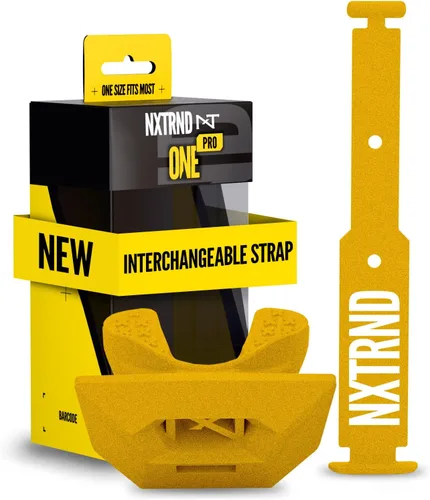 Vista 20 de Protector bucal de fútbol americano Nxtrnd One Pro, correa intercambiable, se adapta a adultos y jóvenes (negro)