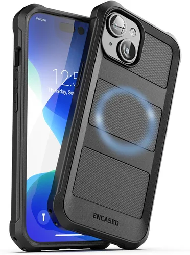 Vista 9 de ENCASED Funda compatible con iPhone 15, protección de grado militar con cobertura de cuerpo completo resistente de 360 grados (iPhone 15)