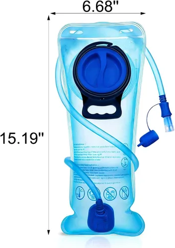 Vista 8 de Mothybot Paquete de mochila de hidratación, mochila de agua de 20 litros incluida, bolsa de hidratación de 2 litros, esencial para festivales